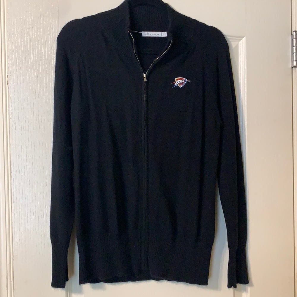 OKC Thunder cashmere zip up sweater